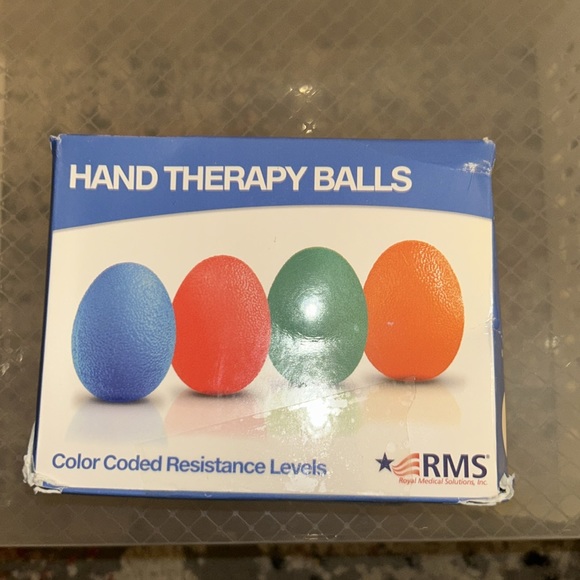 RMS 4-Pack Hand Exercise Balls - Physical & Occupational Therapy Kit. BRAND NEW - Picture 9 of 11